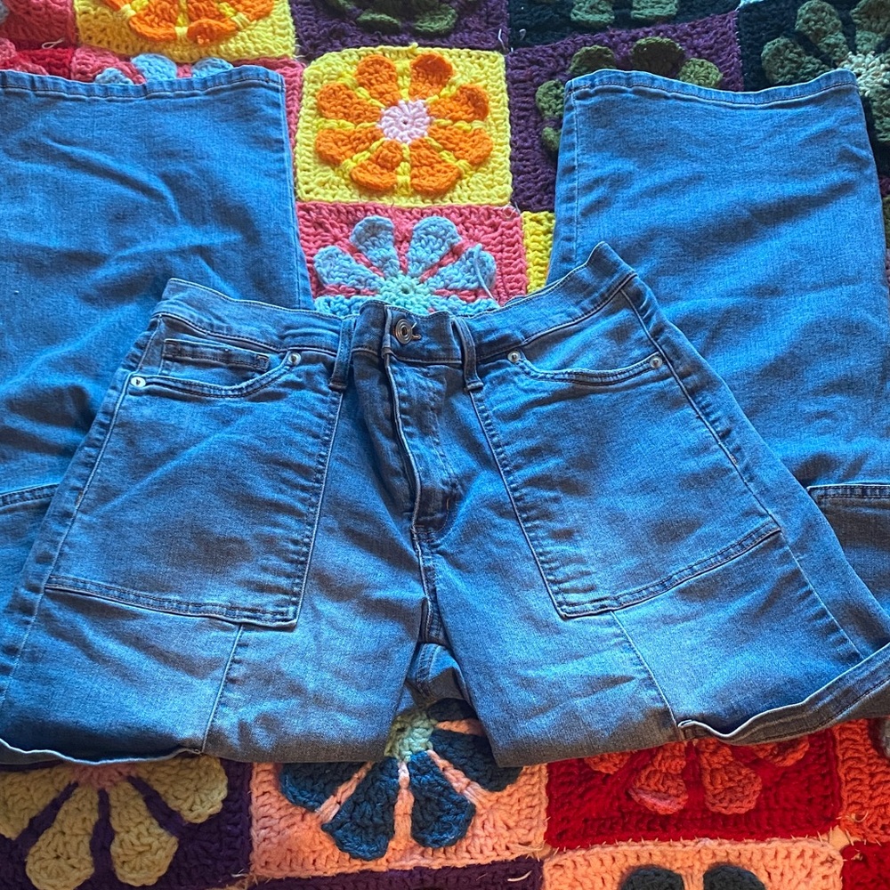 Blue Cargo Jeans - Picture 5 of 6